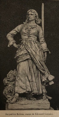  p Statue de Jacqueline Robins p p Saint Omer p p Salon 1883 p 