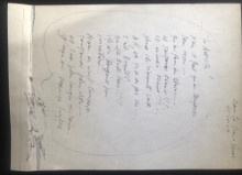  p Louis Pons p p Dessin autographe p p sur une enveloppe p p adressee au p p critique d art p p p p Gilbert Lascault p p et  p 