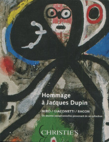 Hommage a Jacques Dupin Miro Giacometti Bacon Six oeuvres exceptionnelles provenant de sa collection 2013 Paul Auster Jacques Dupin 