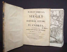 Plans et journaux des sieges de la derniere guerre de Flandres rassembles par deux capitaines etrangers au service de France D Illens et Funck