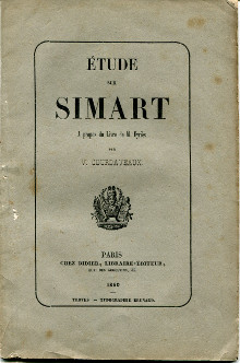  p Etude sur Simart A propos du livre de M Eyries p Courdaveaux V 