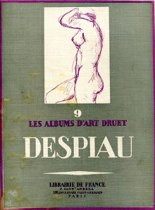 Despiau Les albums d art Druet IX Adolphe Basler notice