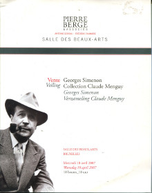 Vente Georges Simenon Collection Claude Menguy br em Veiling Georges Simenon Verzameling Claude Menguy em Lemoine Michel preface