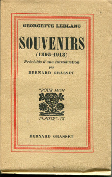 Souvenirs br p 1895 1918 p Leblanc Georgette