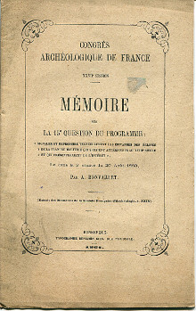 Congres archeologique de France XXVIIe session br Memoire sur la 15e question du programme signaler et reproduire textuellement les epitaphes des eglises de la Flandre maritime qui seraient anterieures au XVIIIe siecle et qui presenteraient de l interet Lu dans la 2e seance du 20 aout 1860 par A Bonvarlet 