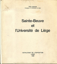 Sainte Beuve et l universite de Liege Lejeune Rita