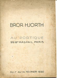 Bror Hjorth Martinie A H 