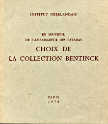 Choix de la collection Bentinck br en souvenir de l ambassadeur des Pays Bas anonyme