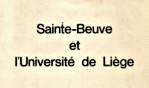 Sainte Beuve   Liège